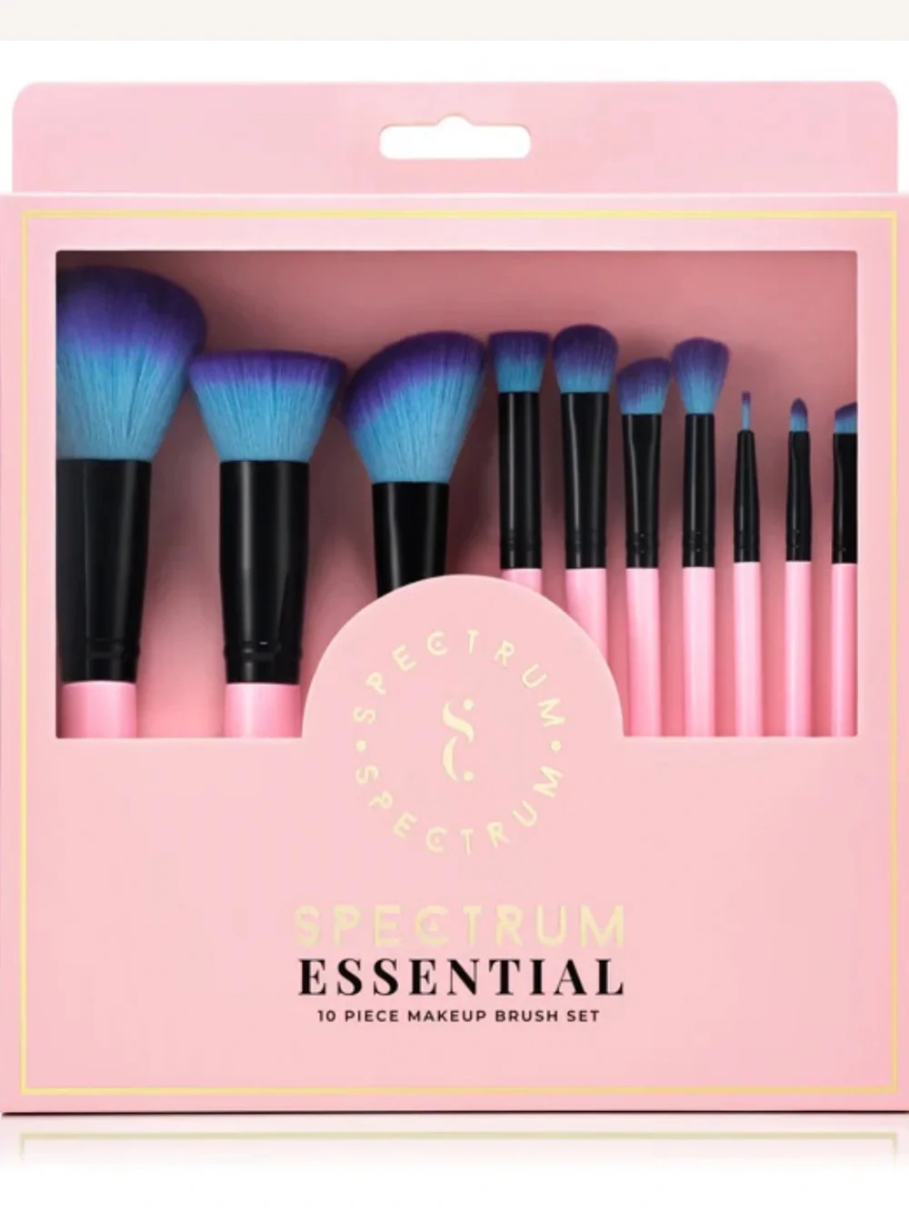 Spectrum Collections 10 Piece Essential Makeup Brush Set BRAND NEW IN BOX